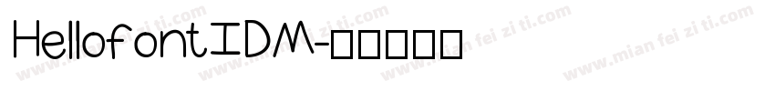 Hellofont ID M字体转换